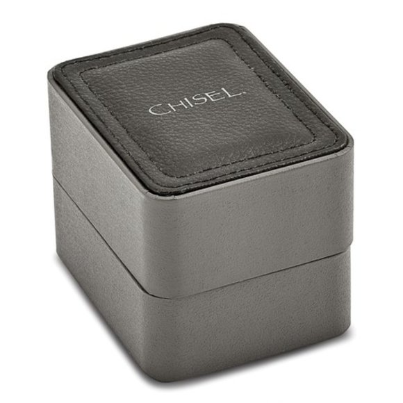 Ladies Chisel Stainless Steel Red Leather Strap Wrist Watch - Picture 2 of 2